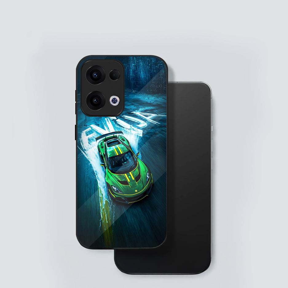 Oppo Reno 13 5G Premium Acrylic Shockproof Glass Back Case (Nitron)