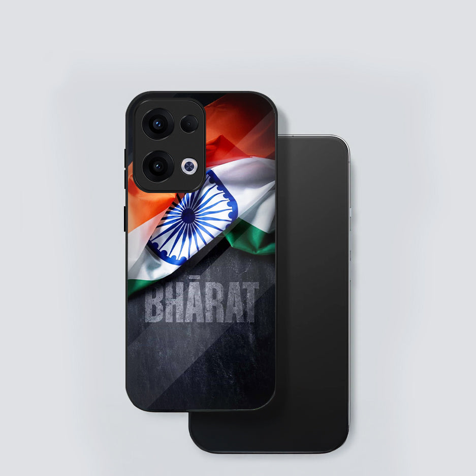 Oppo Reno 13 5G Premium Acrylic Shockproof Glass Back Case (Bharat)