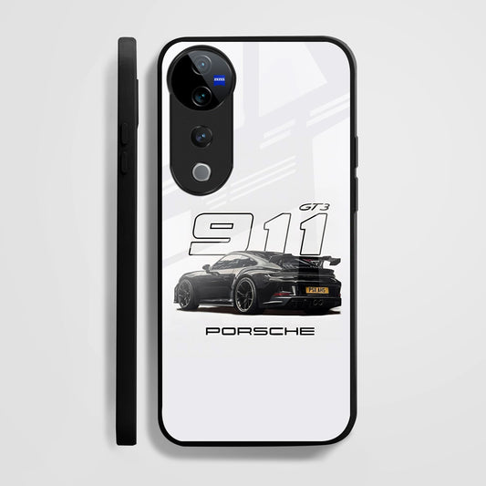 Vivo V40 Pro 5G Premium Acrylic Shockproof Glass Back Case (Porsche Case)