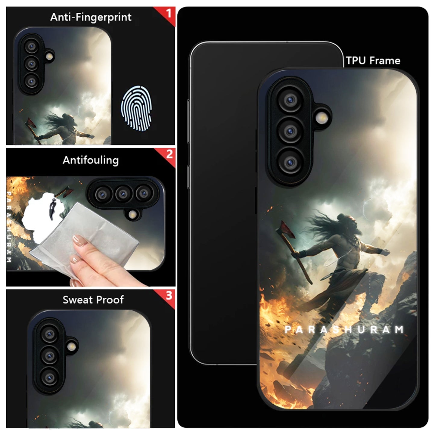 Samsung Galaxy A36 Premium Acrylic Shockproof Glass Back Case (AgniYodha)