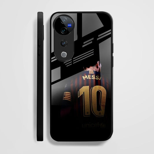 Vivo V40 Pro 5G Premium Acrylic Shockproof Glass Back Case (Messi)