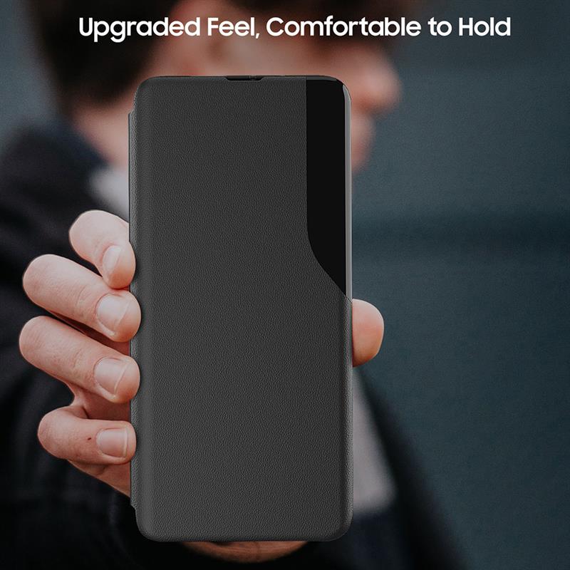 Vivo Y28 5G Luxury Half Window Leather Flip Case