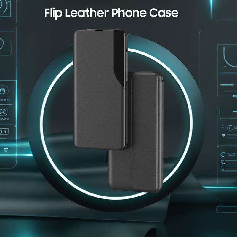Vivo Y28 5G Luxury Half Window Leather Flip Case