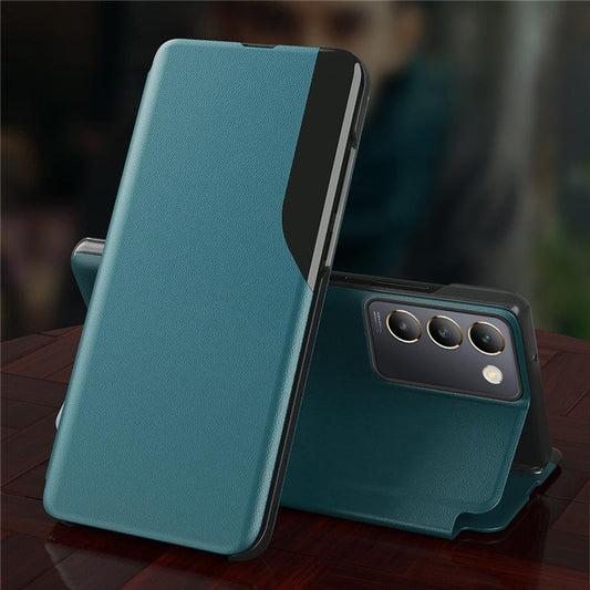 Vivo Y200e 5G Luxury Half Window Leather Flip Case