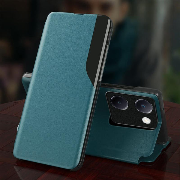 Vivo Y200 Pro 5G Luxury Half Window Leather Flip Case