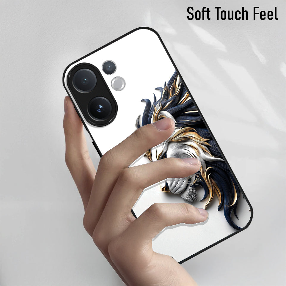 Vivo V60 5G Premium Acrylic Shockproof Glass Back Case (King’s Flow)