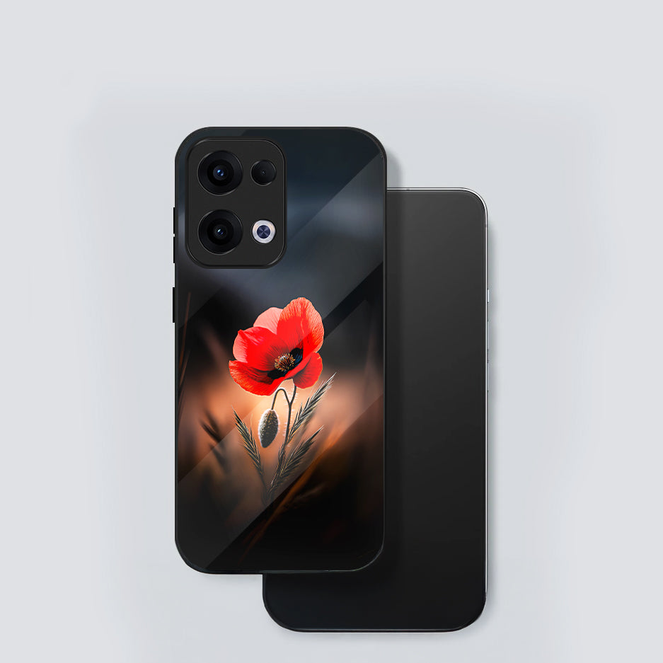 Oppo Reno 13 5G Premium Acrylic Shockproof Glass Back Case (Nature's Touch)