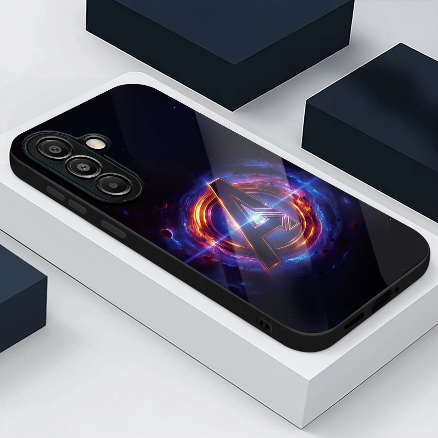 Samsung Galaxy A56 5G Premium Acrylic Shockproof Glass Back Case (Endgame Impact)