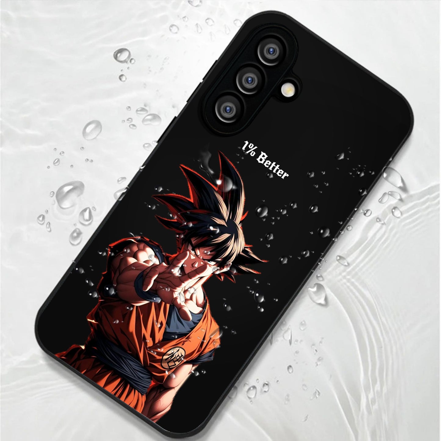 Samsung Galaxy A36 Premium Acrylic Shockproof Glass Back Case (Saiyan Spirit)