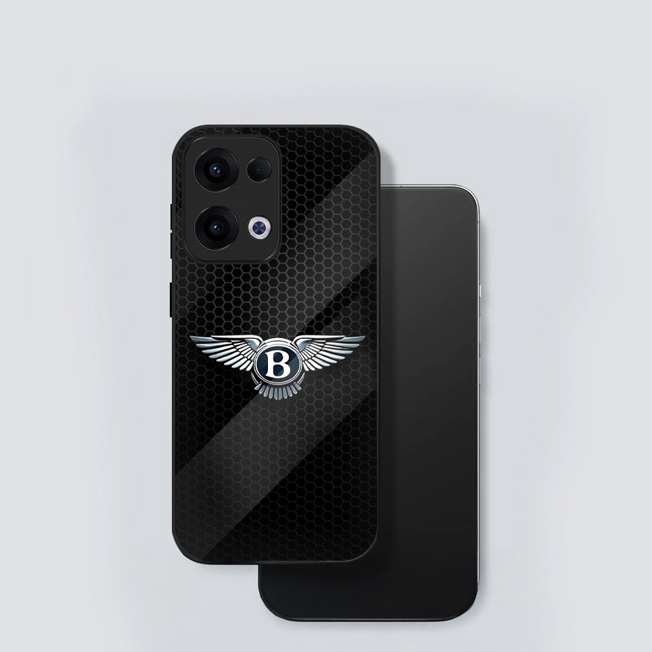 Oppo Reno 13 5G Premium Acrylic Shockproof Glass Back Case (Elite Wing)