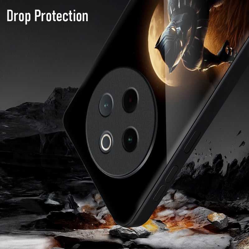 Vivo T4 5G Premium Acrylic Shockproof Glass Back Case (Royal Panther)