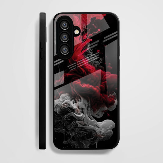 Samsung Galaxy A56 Premium Acrylic Shockproof Glass Back Case (Infernal Drift)