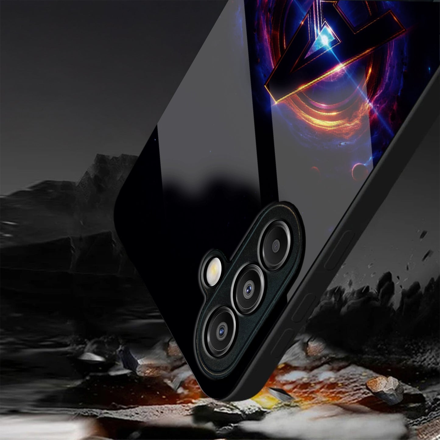 Samsung Galaxy A56 5G Premium Acrylic Shockproof Glass Back Case (Endgame Impact)