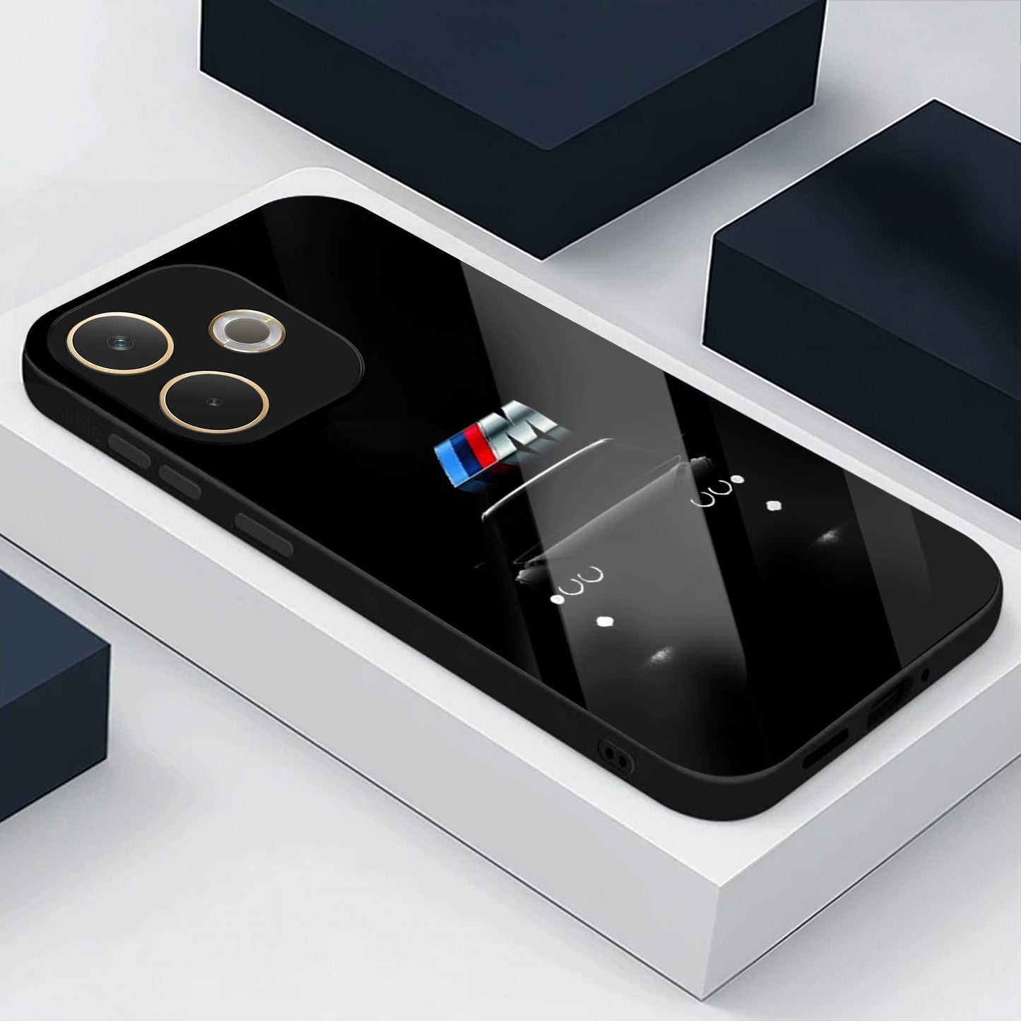 Oppo A5 Pro 5G Premium Acrylic Shockproof Glass Back Case (Motorsport Edition)