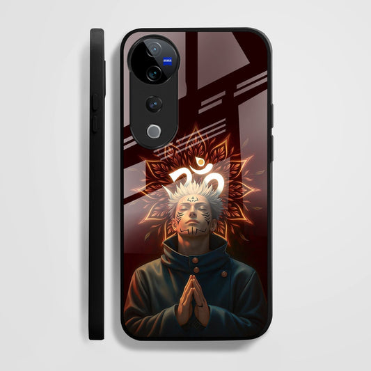 Vivo V40 Pro 5G Premium Acrylic Shockproof Glass Back Case (Divine)