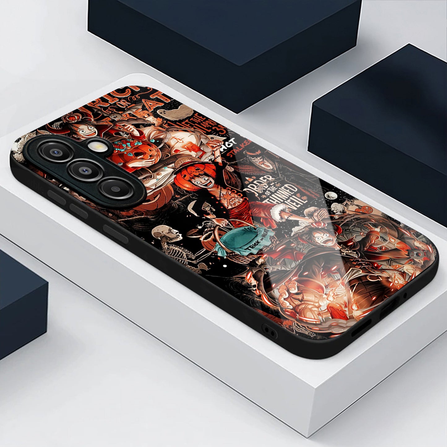 Samsung Galaxy A56 Premium Acrylic Shockproof Glass Back Case (Pirate Frenzy)