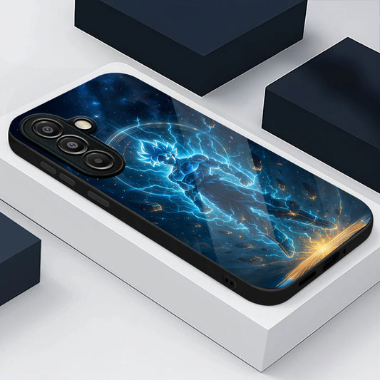 Samsung Galaxy A56 Premium Acrylic Shockproof Glass Back Case (Dark Elegance)