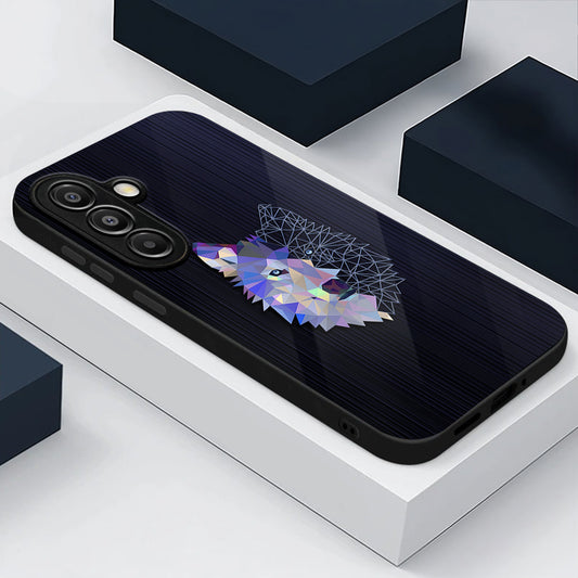 Samsung Galaxy A36 5G Premium Acrylic Shockproof Glass Back Case (Diamond Wolf)