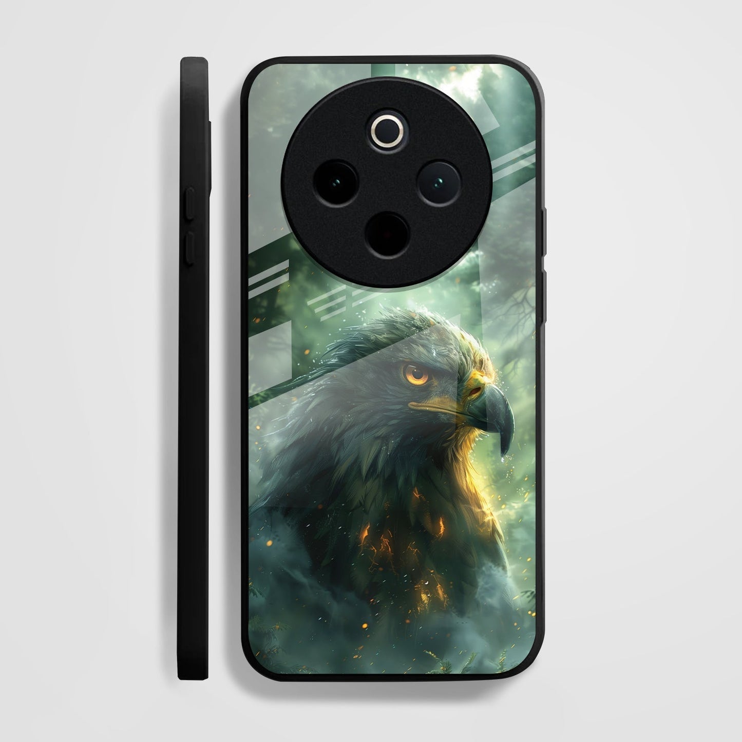 Vivo T4 5G Premium Acrylic Shockproof Glass Back Case (Eagle Case)