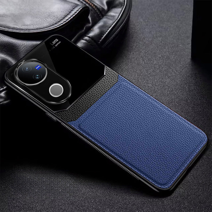 VIVO V50 5G Premium Leather Lens Protective Case
