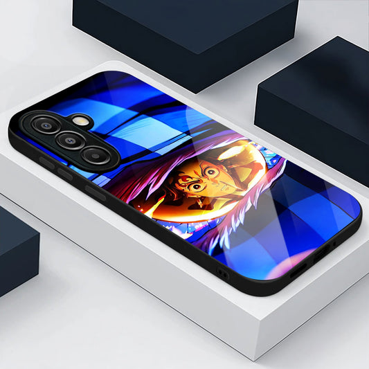 Samsung Galaxy A36 Premium Acrylic Shockproof Glass Back Case (Epic Battle)