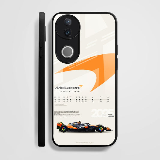 Vivo V50 5G Premium Acrylic Shockproof Glass Back Case (McLaren Case)