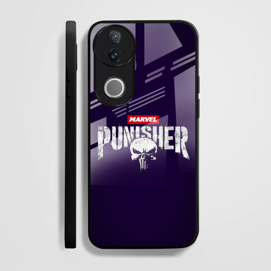Vivo V50 5G Premium Acrylic Shockproof Glass Back Case (Punisher Case)