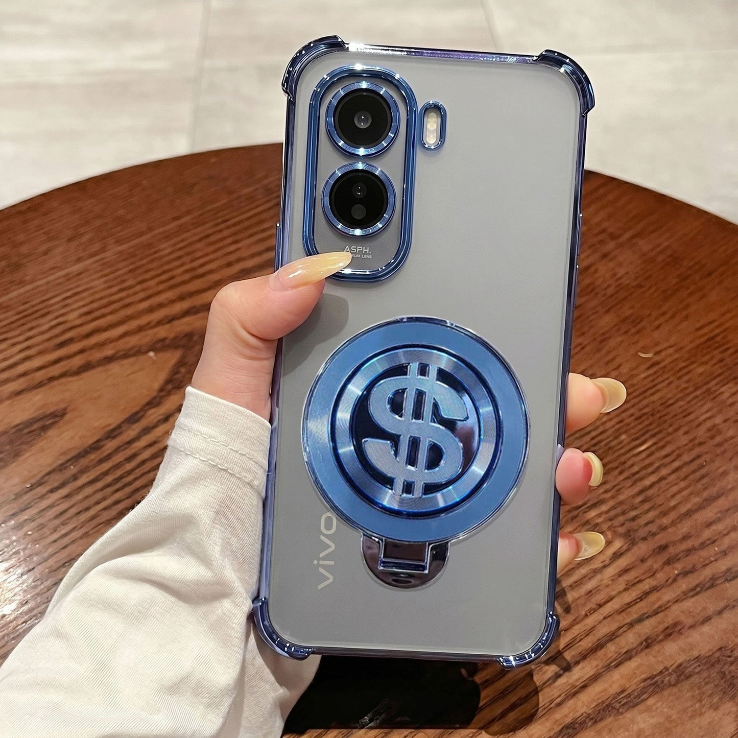 Vivo T5 Pro 5G Four Corner Airbags 100% Original Astro Money Magnet Rotating Dollar Case