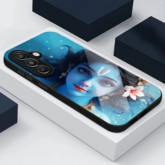 Samsung Galaxy A36 Premium Acrylic Shockproof Glass Back Case (Divine Aura)