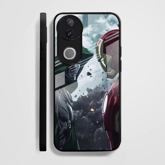 Vivo V50 5G Premium Acrylic Shockproof Glass Back Case (Battle Case)