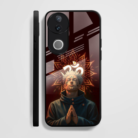 Vivo V50 5G Premium Acrylic Shockproof Glass Back Case (Mystic Case)