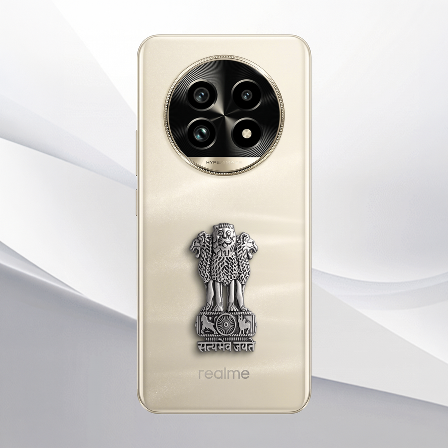 Realme 13 Pro+ 5G Compatible Satyamev Jayate 3D Metal Emblem Sticker