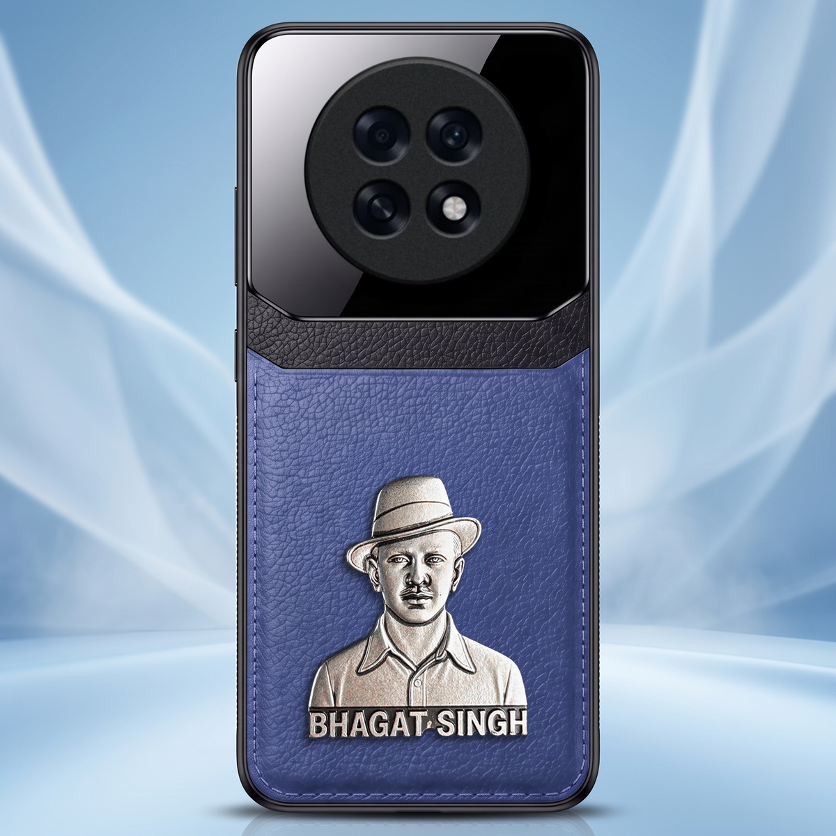 Oppo F31 Pro+ 5G Shaheed Bhagat Singh 3D Metal Leather Back Case