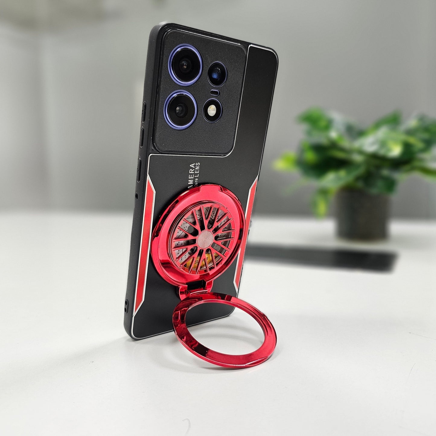 Motorola Edge 50 Pro 5G Best Selling Stress Buster Wheel Aluminium Metal Scratch Resistant Back Case