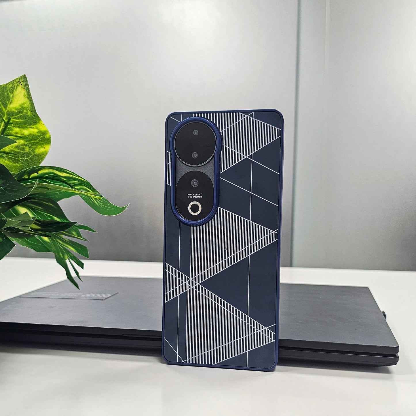 Vivo V40 5G Triangle Pattern Matte Back Shockproof Case