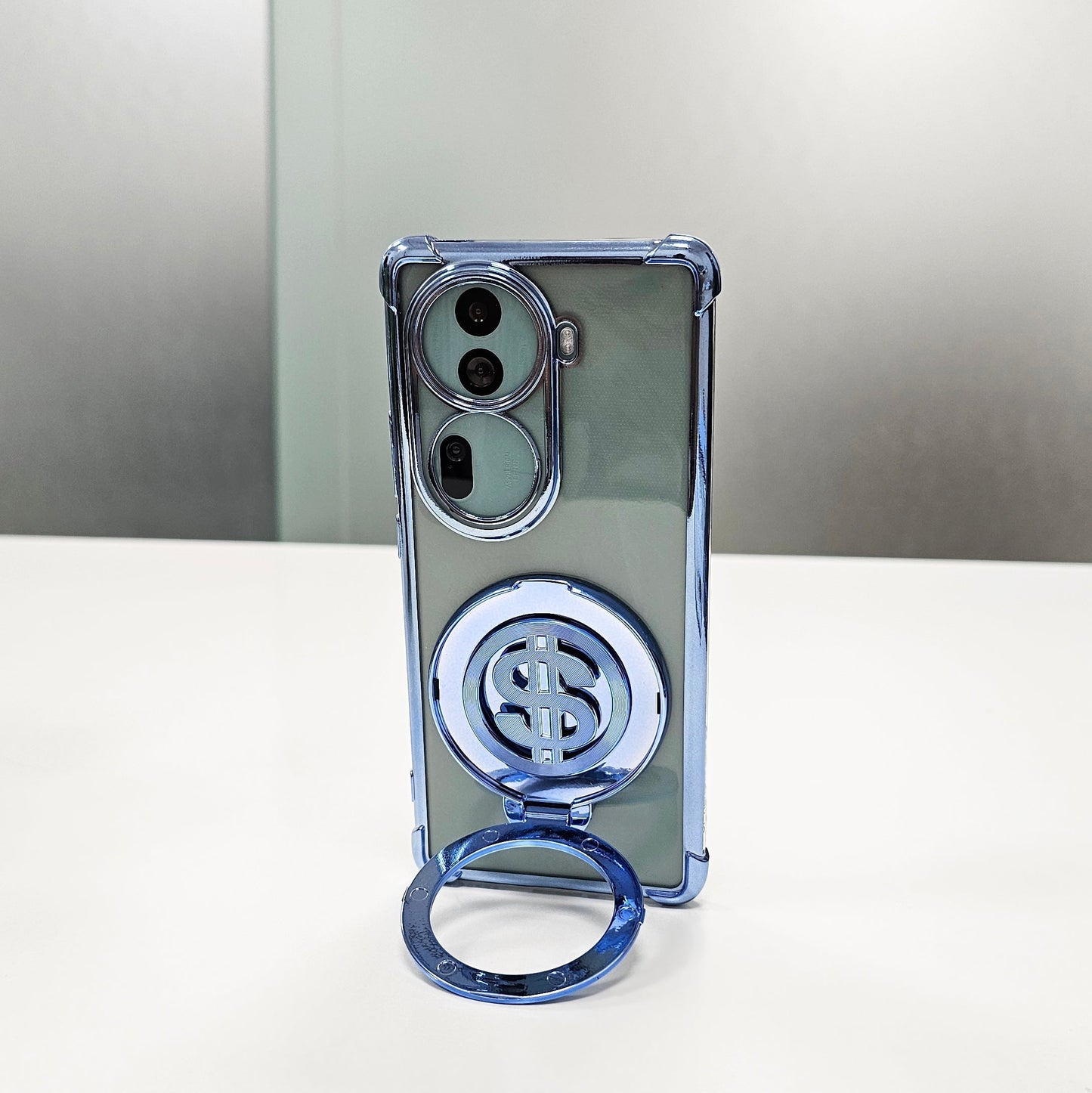 Oppo Reno 11 Pro 5G Four Corner Airbags 100% Original Astro Money Magnet Rotating Dollar Case