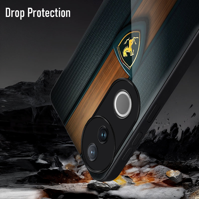 Vivo V50 5G Premium Acrylic Shockproof Glass Back Case (Royal Roadster)