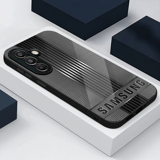 Samsung Galaxy A36 Premium Acrylic Shockproof Glass Back Case (BlackAura)