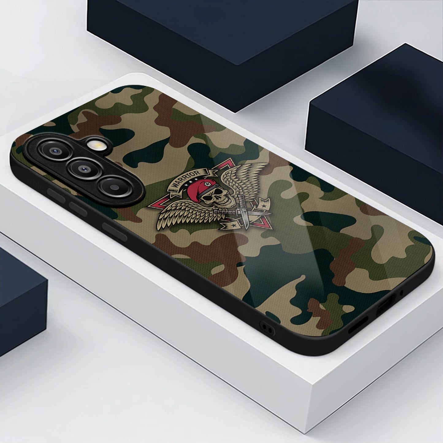 Samsung Galaxy A36 5G Premium Acrylic Shockproof Glass Back Case (Warrior Shield)