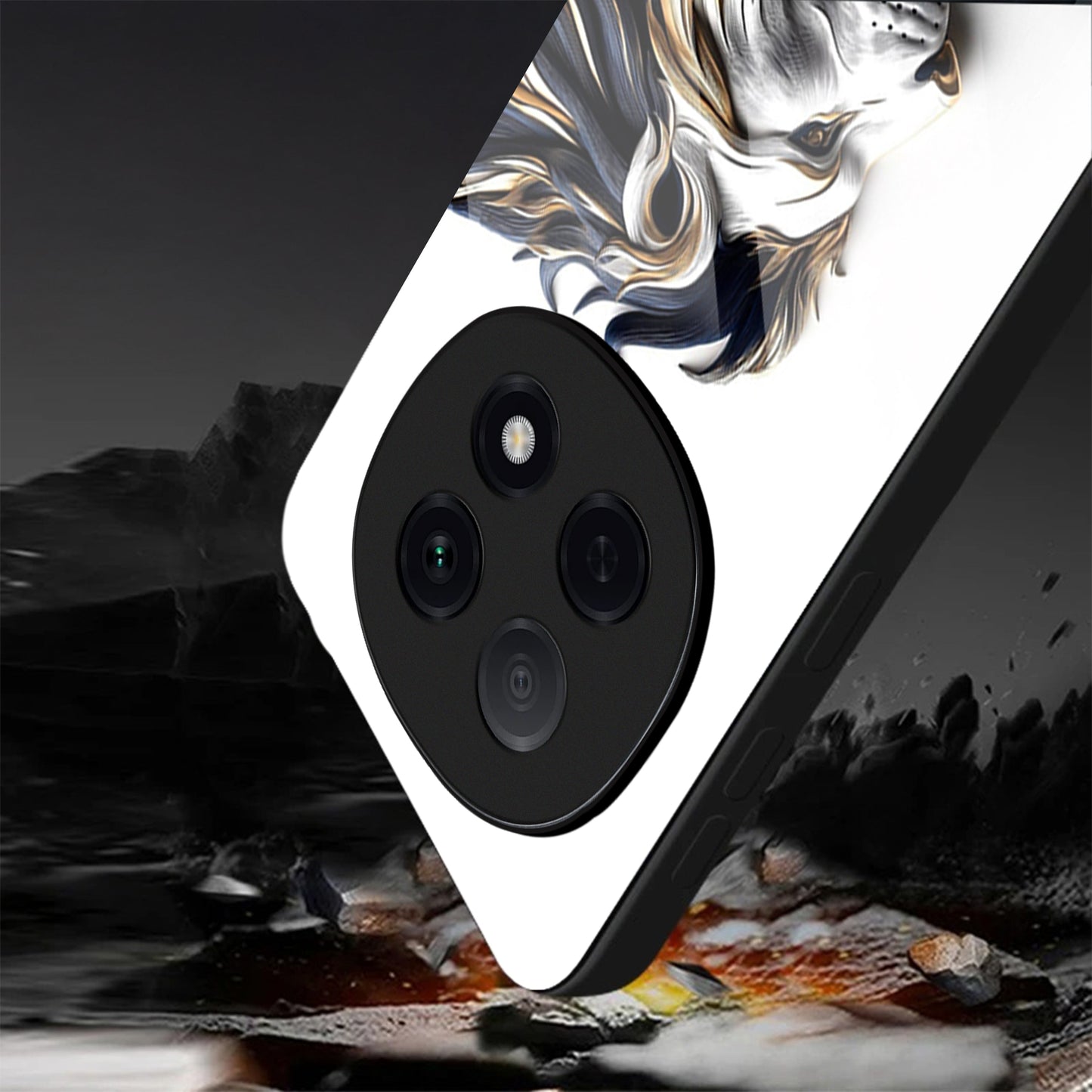 OPPO F29 Pro 5G Premium Acrylic Shockproof Glass Back Case (King’s Flow)