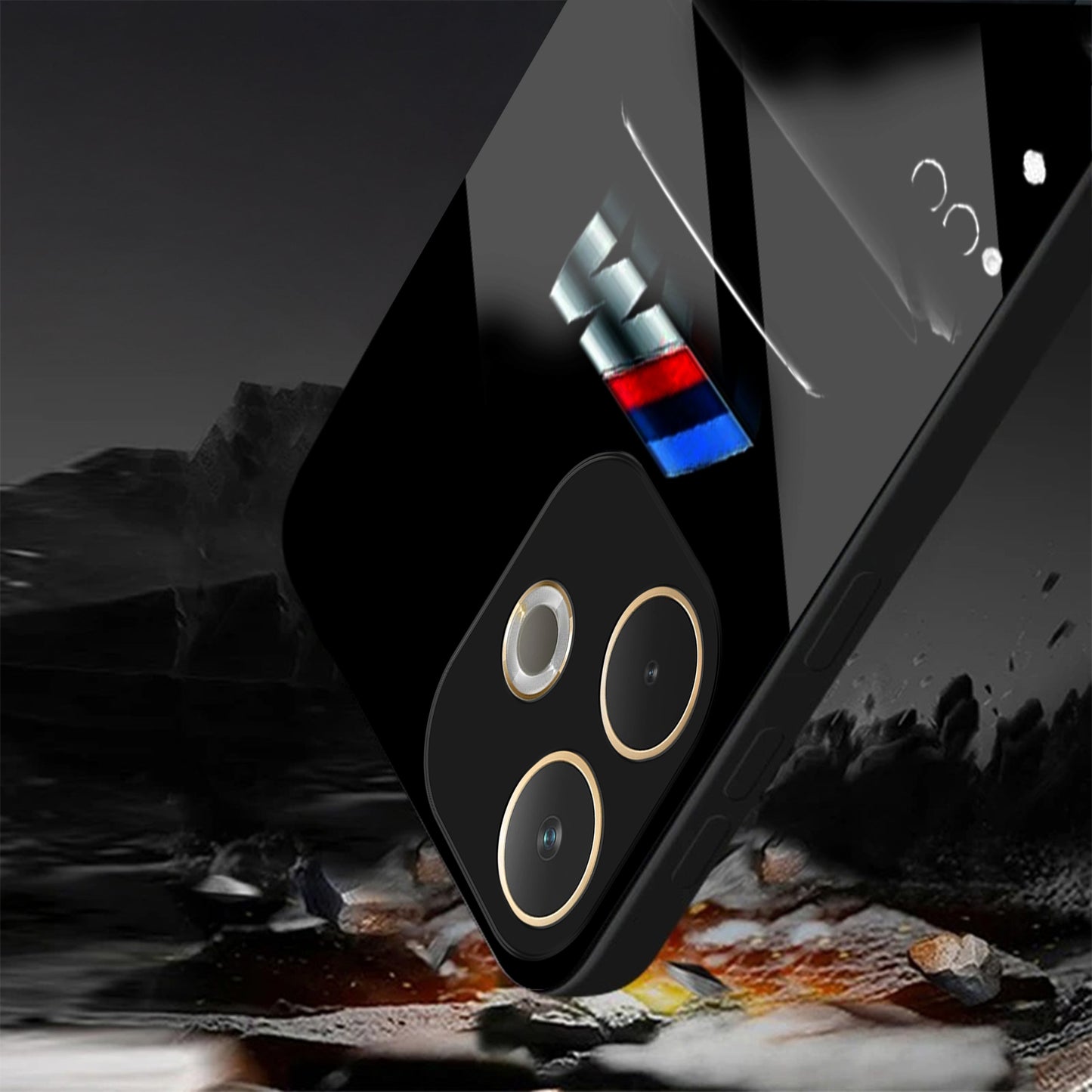 Oppo A5 Pro 5G Premium Acrylic Shockproof Glass Back Case (Motorsport Edition)