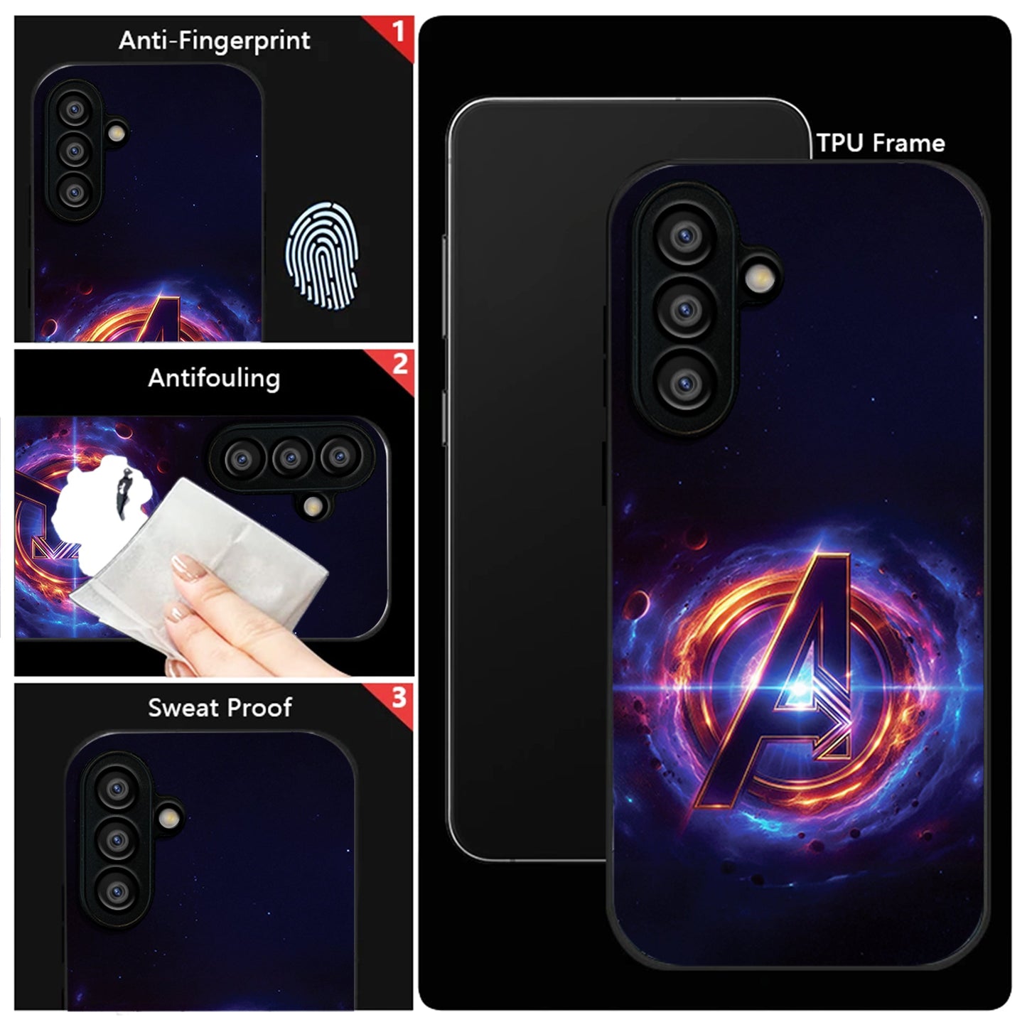 Samsung Galaxy A56 5G Premium Acrylic Shockproof Glass Back Case (Endgame Impact)