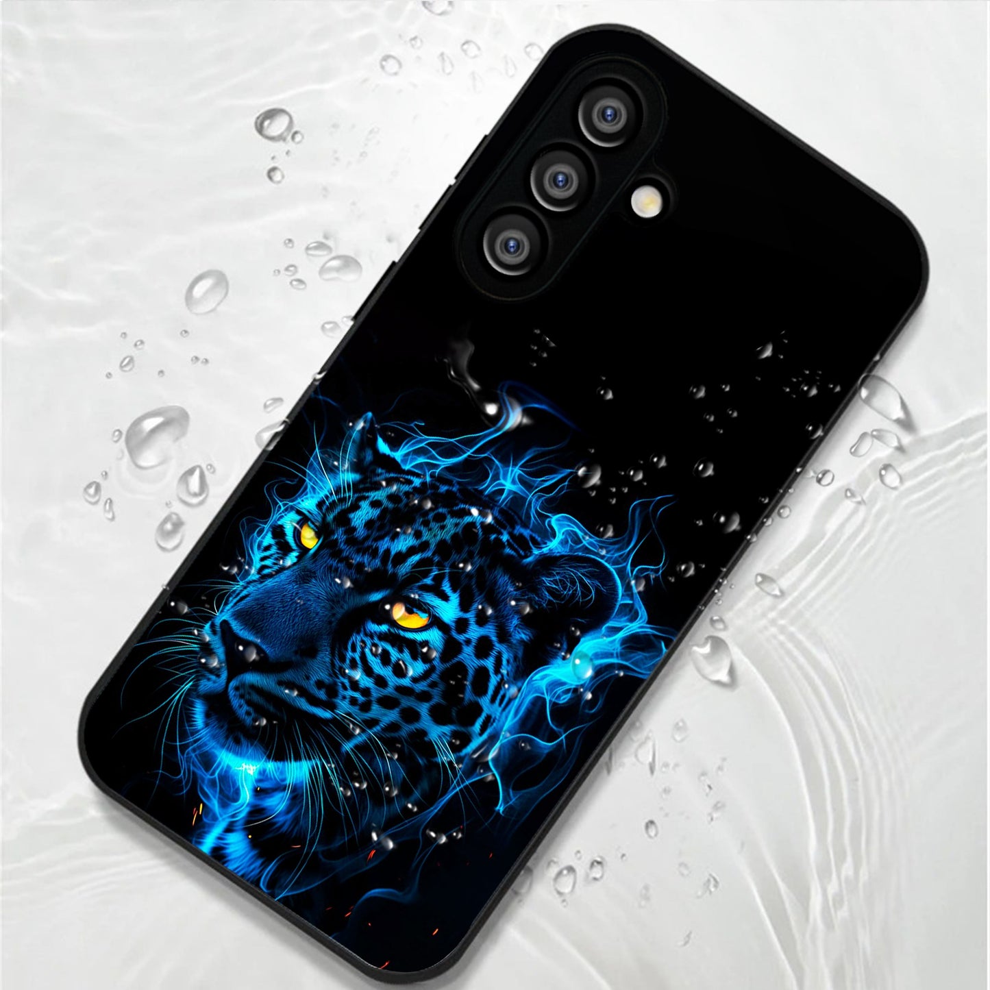 Samsung Galaxy A56 Premium Acrylic Shockproof Glass Back Case (Electric Predator)