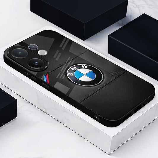 Vivo V60 5G Premium Acrylic Shockproof Glass Back Case (BMW LOGO)