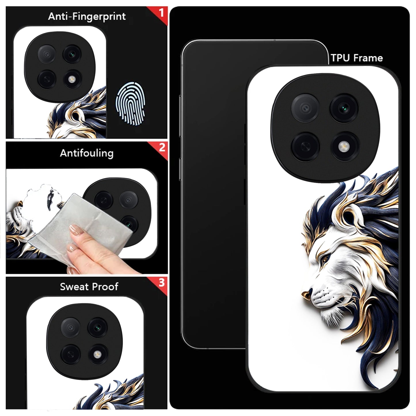 OPPO F29 Pro 5G Premium Acrylic Shockproof Glass Back Case (King’s Flow)