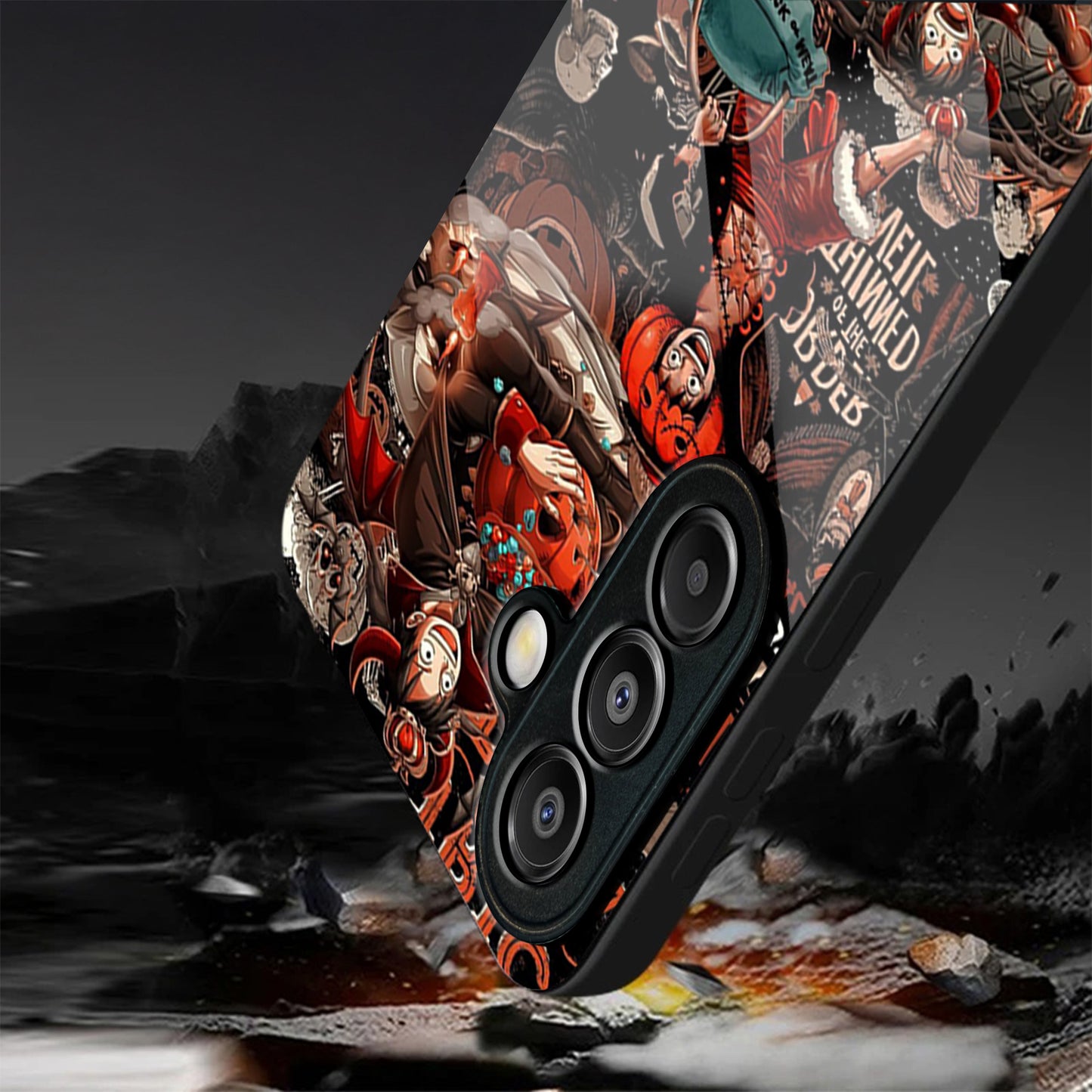 Samsung Galaxy A36 Premium Acrylic Shockproof Glass Back Case (Pirate Frenzy)