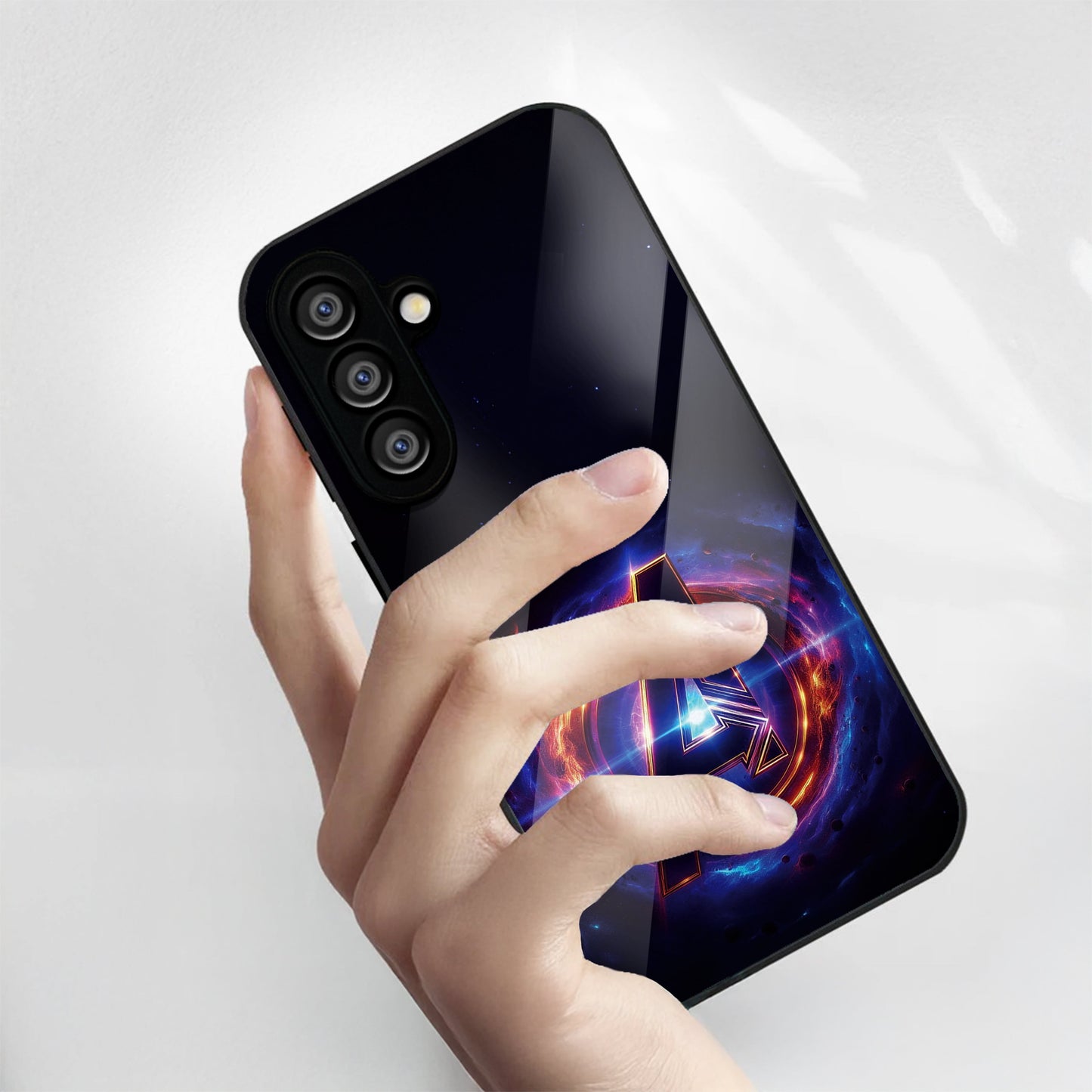 Samsung Galaxy A56 5G Premium Acrylic Shockproof Glass Back Case (Endgame Impact)