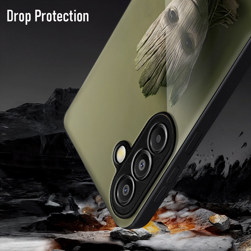 Samsung Galaxy A36 Premium Acrylic Shockproof Glass Back Case (Tree Buddy)