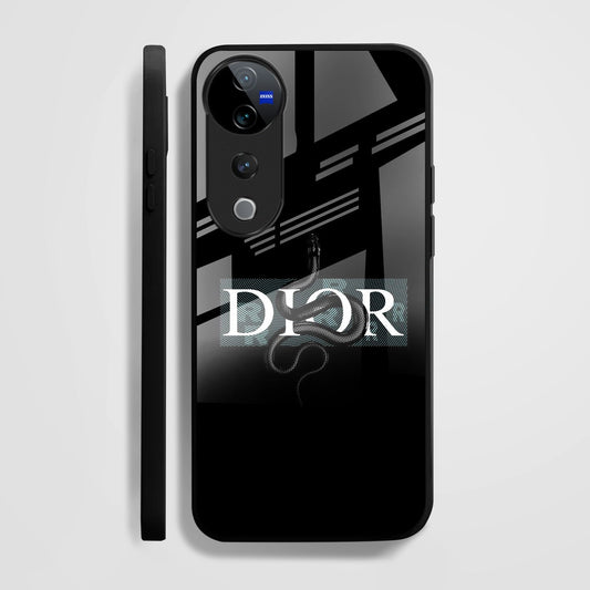 Vivo V40 Pro 5G Premium Acrylic Shockproof Glass Back Case (Dior-Inspired)