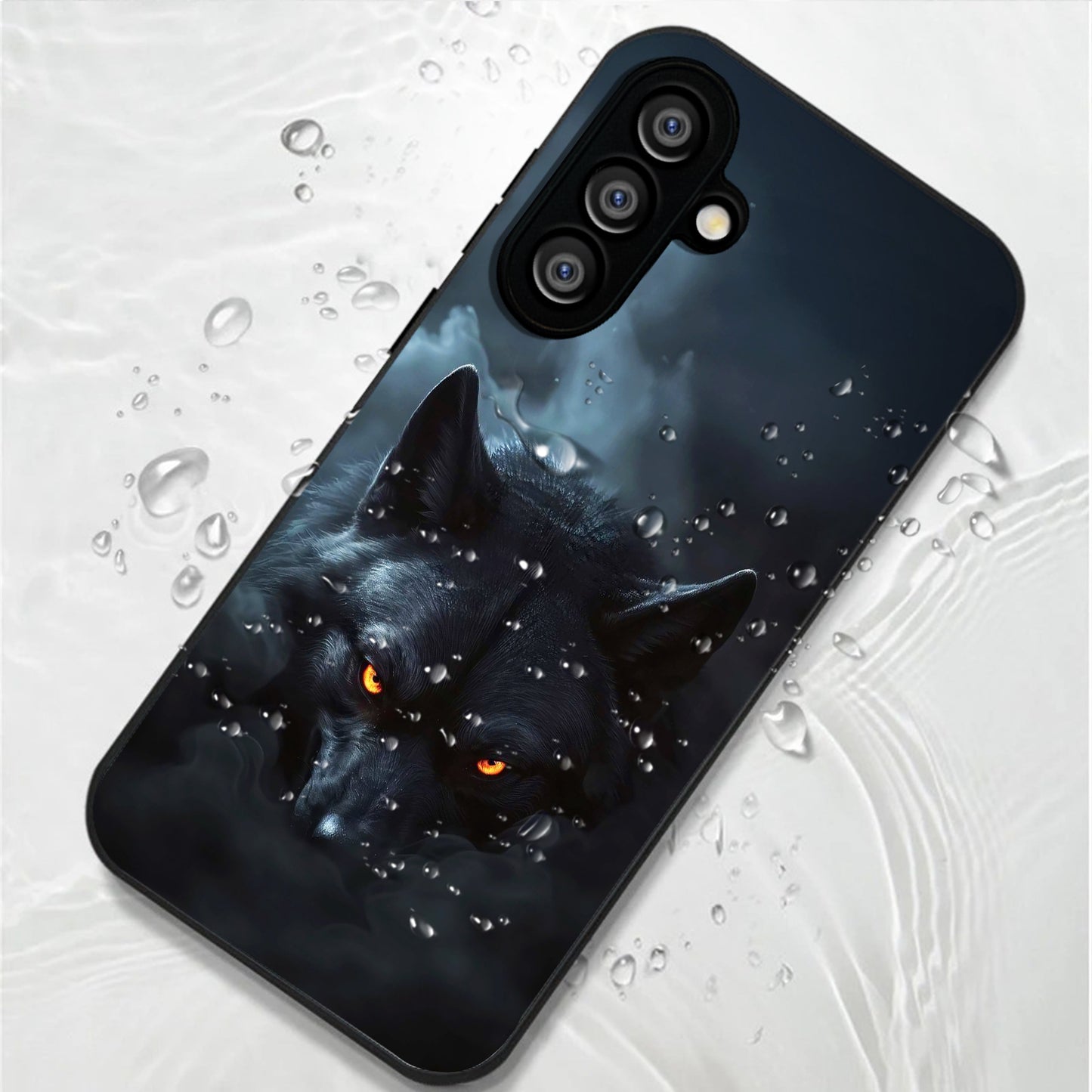 Samsung Galaxy A56 Premium Acrylic Shockproof Glass Back Case (Beast Wolf)